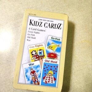 NIB KIDZ CARDZ 4 in 1 Card Games. Still shrink wrapped, never used.